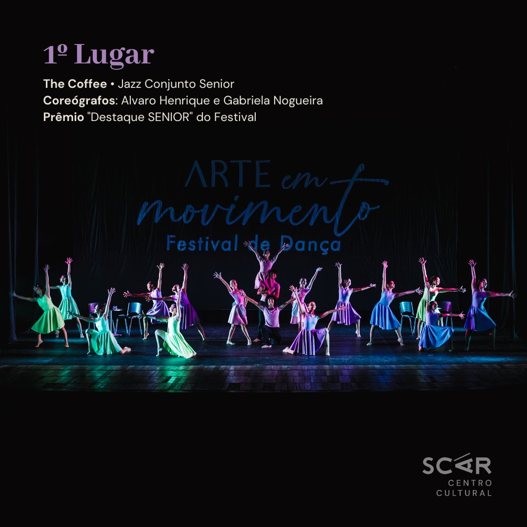 Escola de Dança da SCAR conquista prêmio destaque no Festival Arte em Movimento com coreografia “The Coffee”