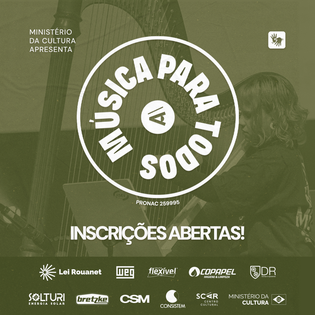Inscrições abertas – projeto Música Para Todos