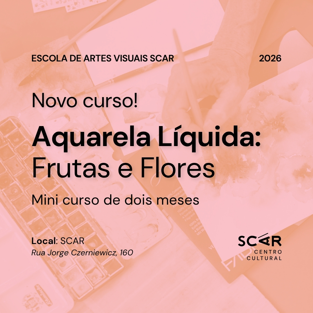 Novo curso – Mini curso de Aquarela Líquida: Frutas e Flores