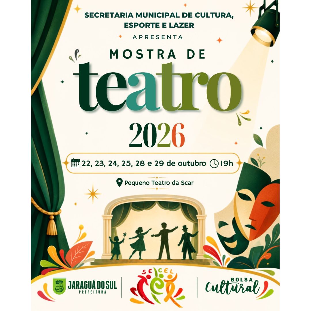 Mostra de Teatro 2026 do Programa Bolsa Cultural